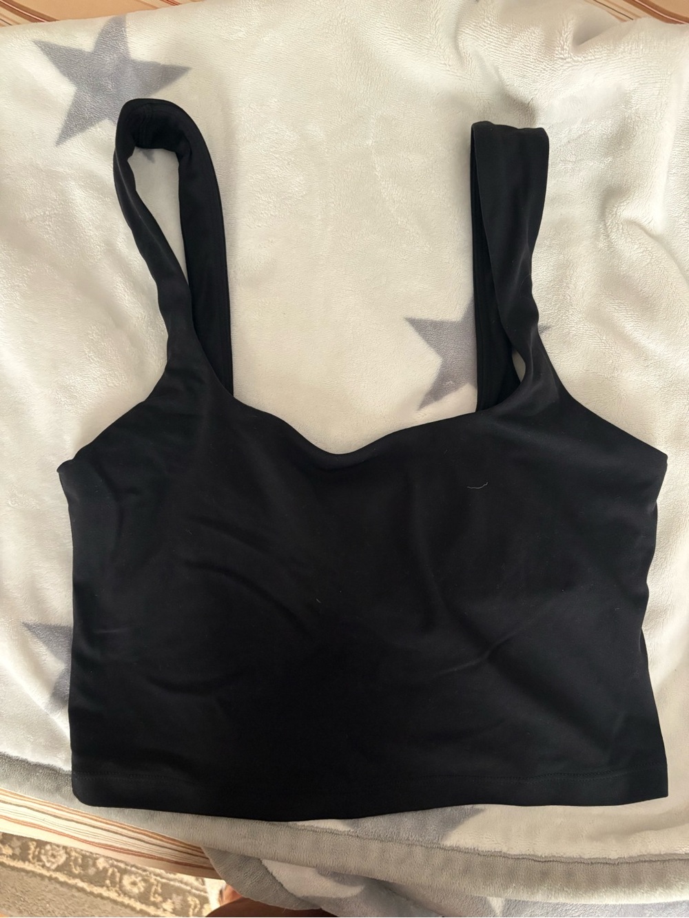 Athleta Black Cropped Tank Top